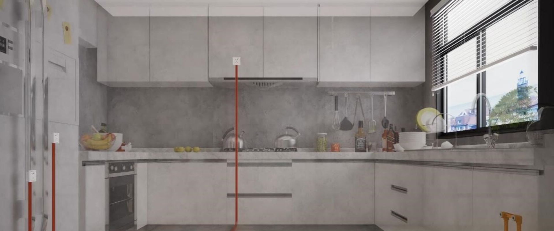 Where is the main gas line in a house?