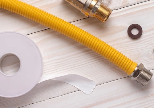 Can flexible gas line go through wall?